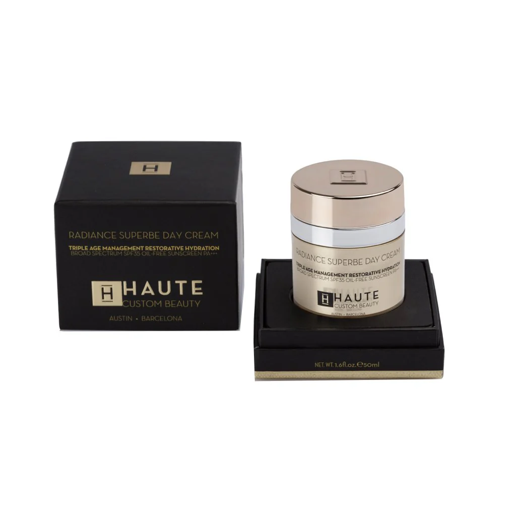 Radiance Superbe de la marca Haute Custom Beauty: Packaging